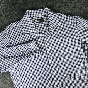 Esquire Performance Slim Fit‎ Non-iron Long Sleeve Gingham Check Shirt 17 34/35